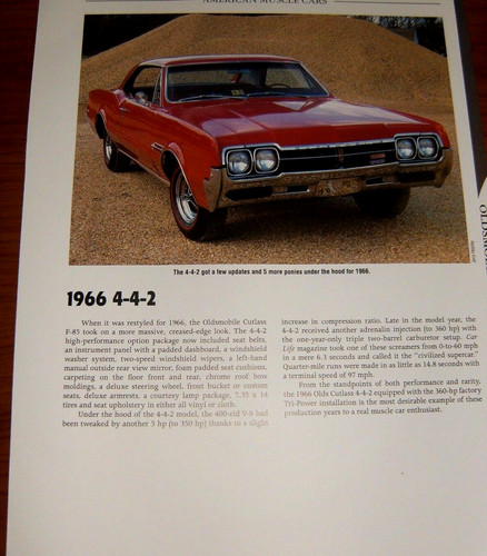1966 oldsmobile 442 - oldsmobile, info